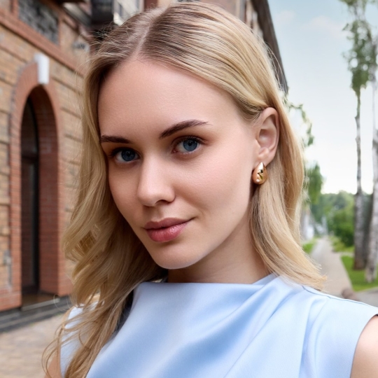Серьги из золота с фианитами