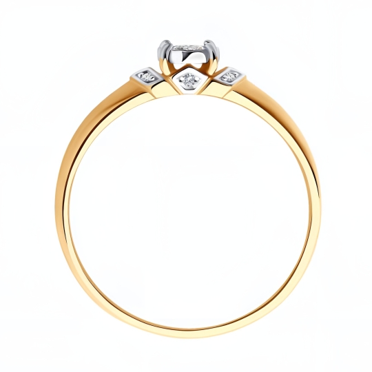 Кольцо из золота с бриллиантом 