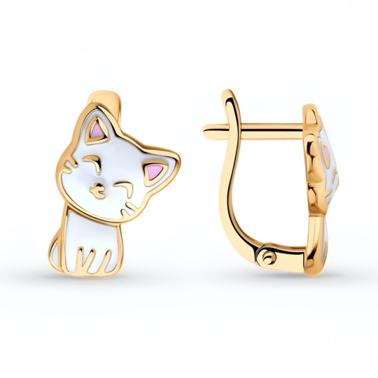 Серьги из серебра с чернением 