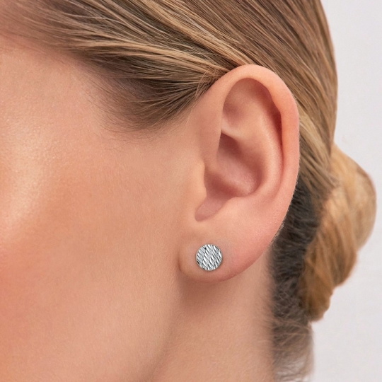 Серьги из серебра с аметистами и фианитами