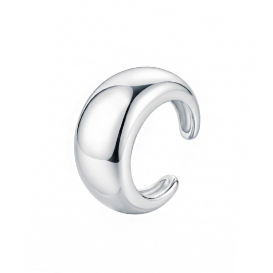 Серьги из серебра "Сердце"