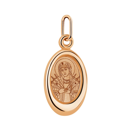 Подвеска из золота с алмазной гранью