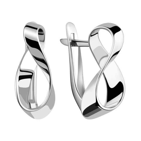Серьга-кафф из серебра