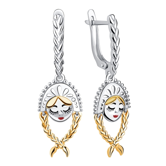 Серьги из серебра 