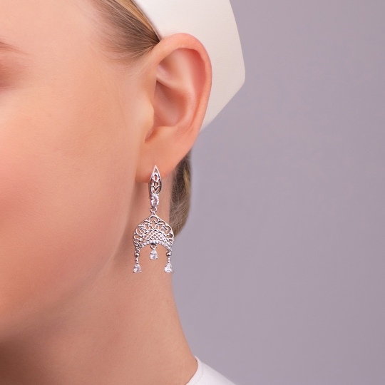 Серьги из серебра 