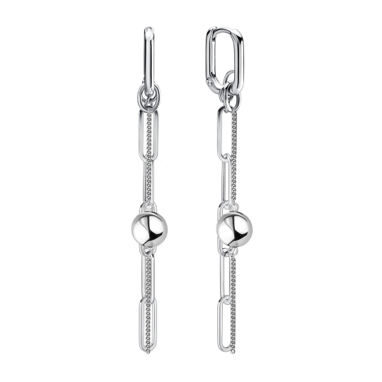 Серьги из серебра с бирюзой