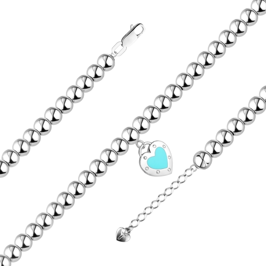 Серьги из серебра с эмалью