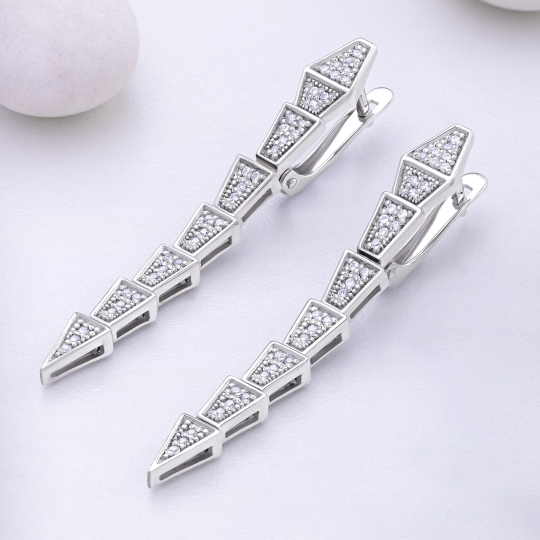 Серьги из серебра