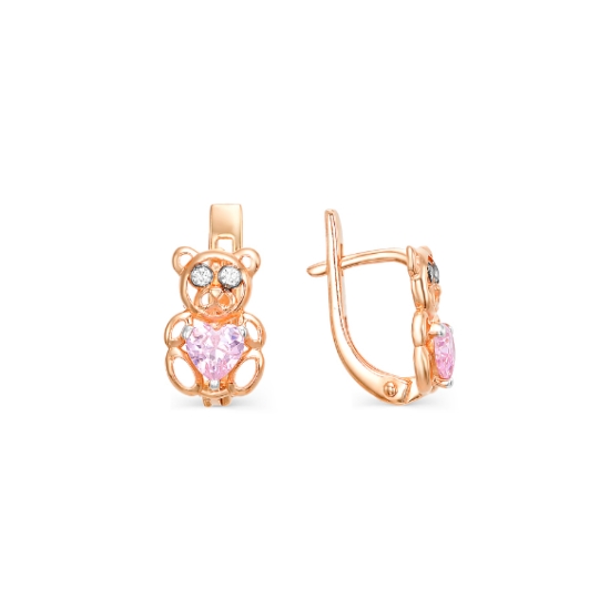 Серьги из лимонного золота