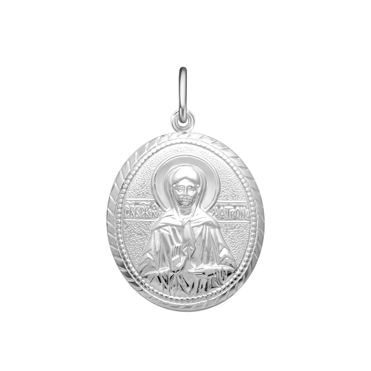 Подвеска из серебра с фианитами