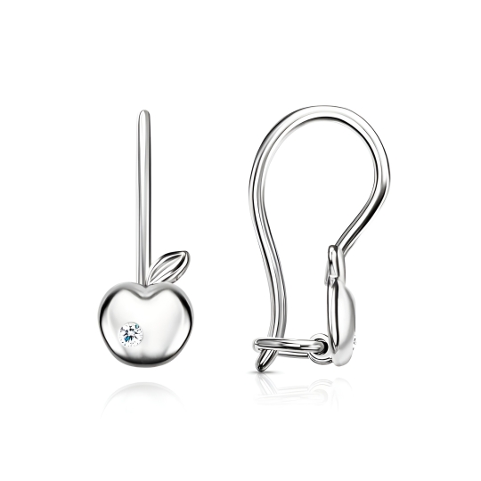 Серьги из серебра с топазами Swiss