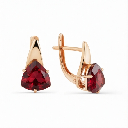 Серьги из белого золота