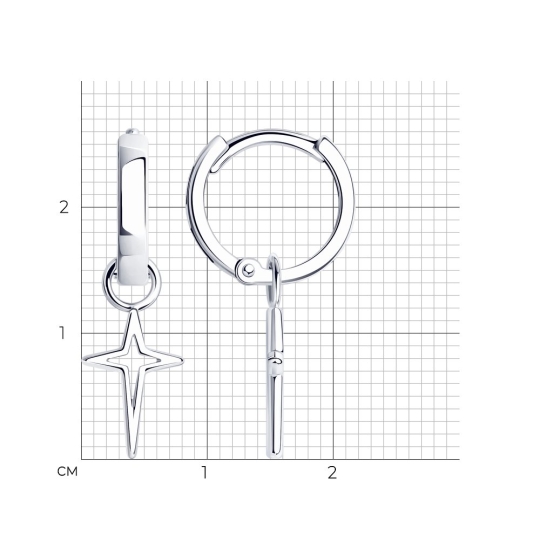 Серьги из серебра