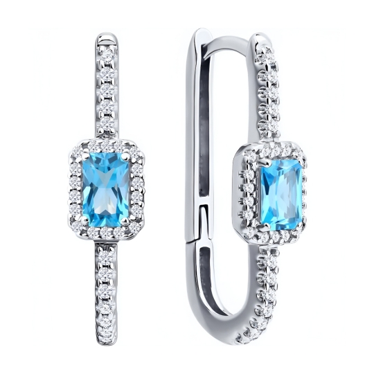 Серьга-кафф из серебра