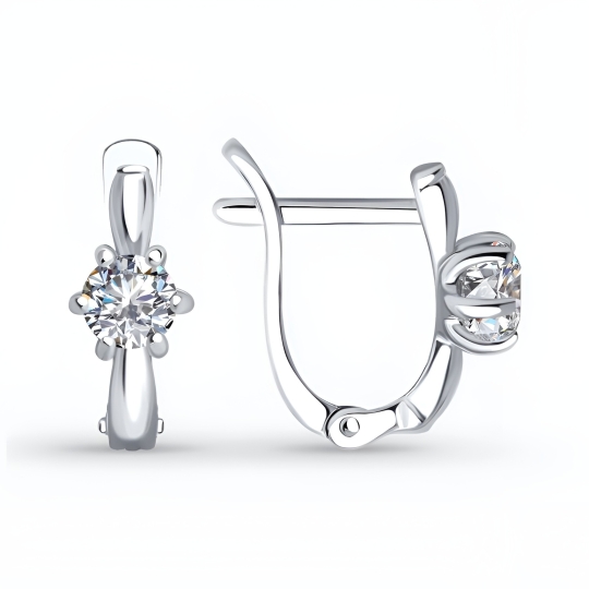 Серьги из серебра с агатами