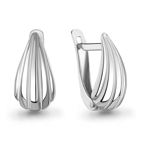 Серьга-кафф из серебра