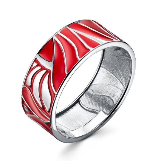 Серьги из серебра с эмалью