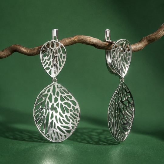 Серьги из серебра