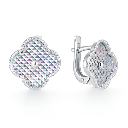 Серьги из серебра с аметистами