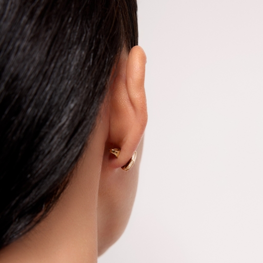 Серьги из золота с бриллиантами и сапфирами