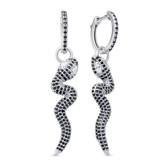 Серьги из серебра с жемчугом