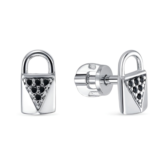 Серьги из серебра с эмалью