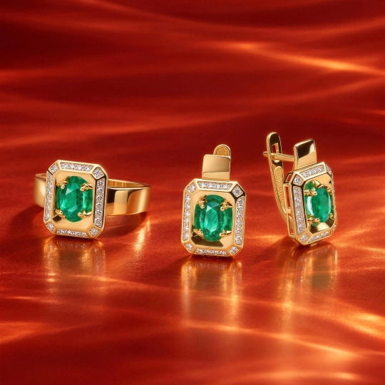 Серьги из золота с бриллиантами