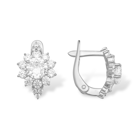 Серьги из серебра с позолотой
