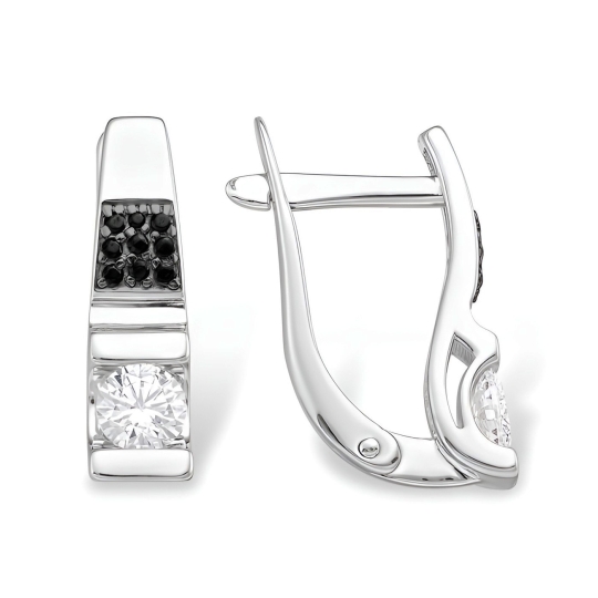 Серьги из серебра с лабрадоритами
