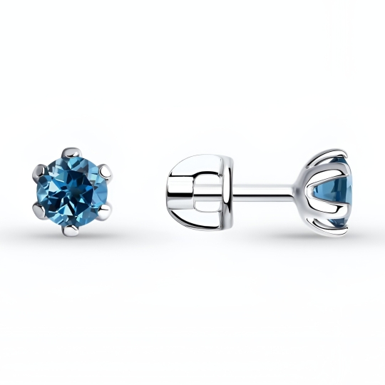 Серьги из серебра с агатами