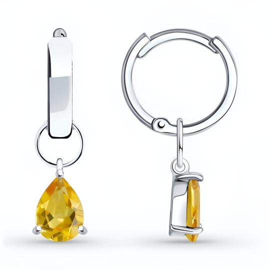 Серьги из серебра с эмалью