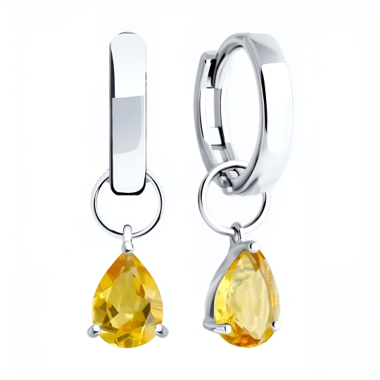 Серьги из серебра с эмалью