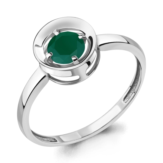 Серьги из серебра с агатами