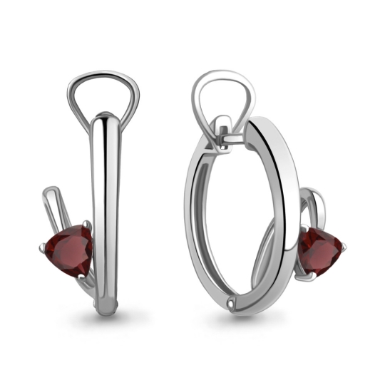 Серьги из серебра с агатами