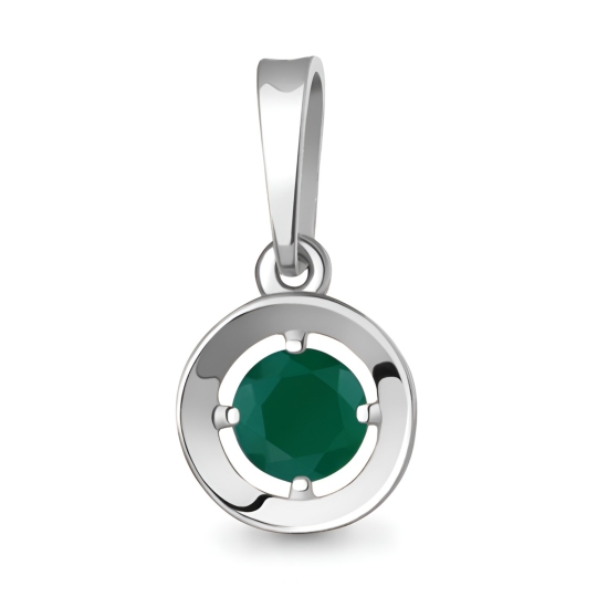 Серьги из серебра с агатами