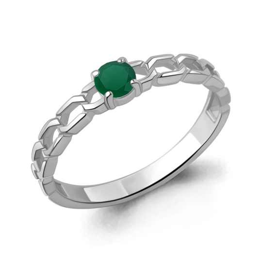 Серьги из серебра с агатами