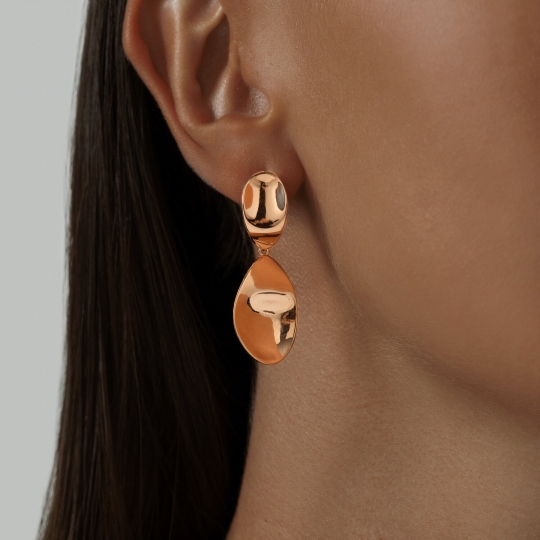 Серьги из серебра "Самолет"