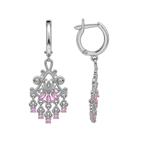 Серьги из серебра с жемчугом