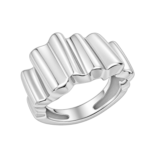 Кольцо из серебра с кораллом