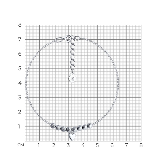 Браслет из серебра двурядный