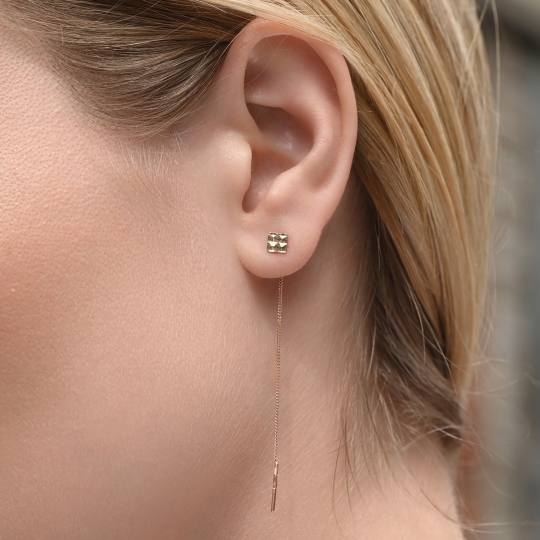 Серьги из золота с жемчугом