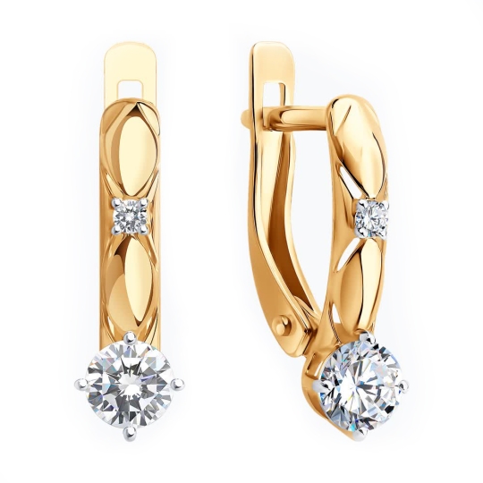 Серьги из золота с бриллиантами