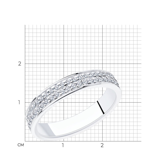 Кольцо из серебра "Змея"