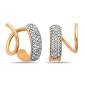 Серьги из золота с фианитами