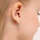 Серьги из серебра с эмалью