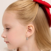 Серьги из серебра с эмалью