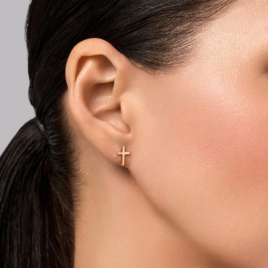 Серьги из лимонного золота с "танцующими" бриллиантами