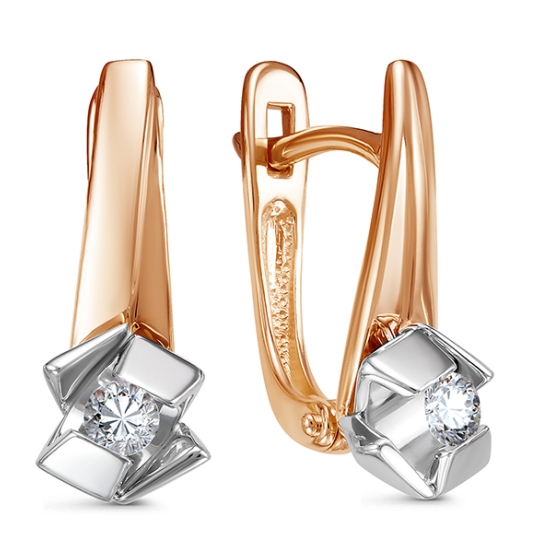 Серьги из золота с бриллиантами