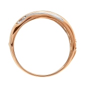 Кольцо из золота с фианитами