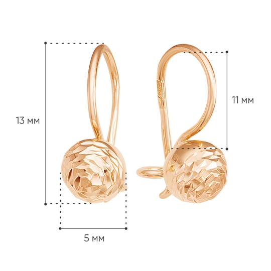 Серьги из золота